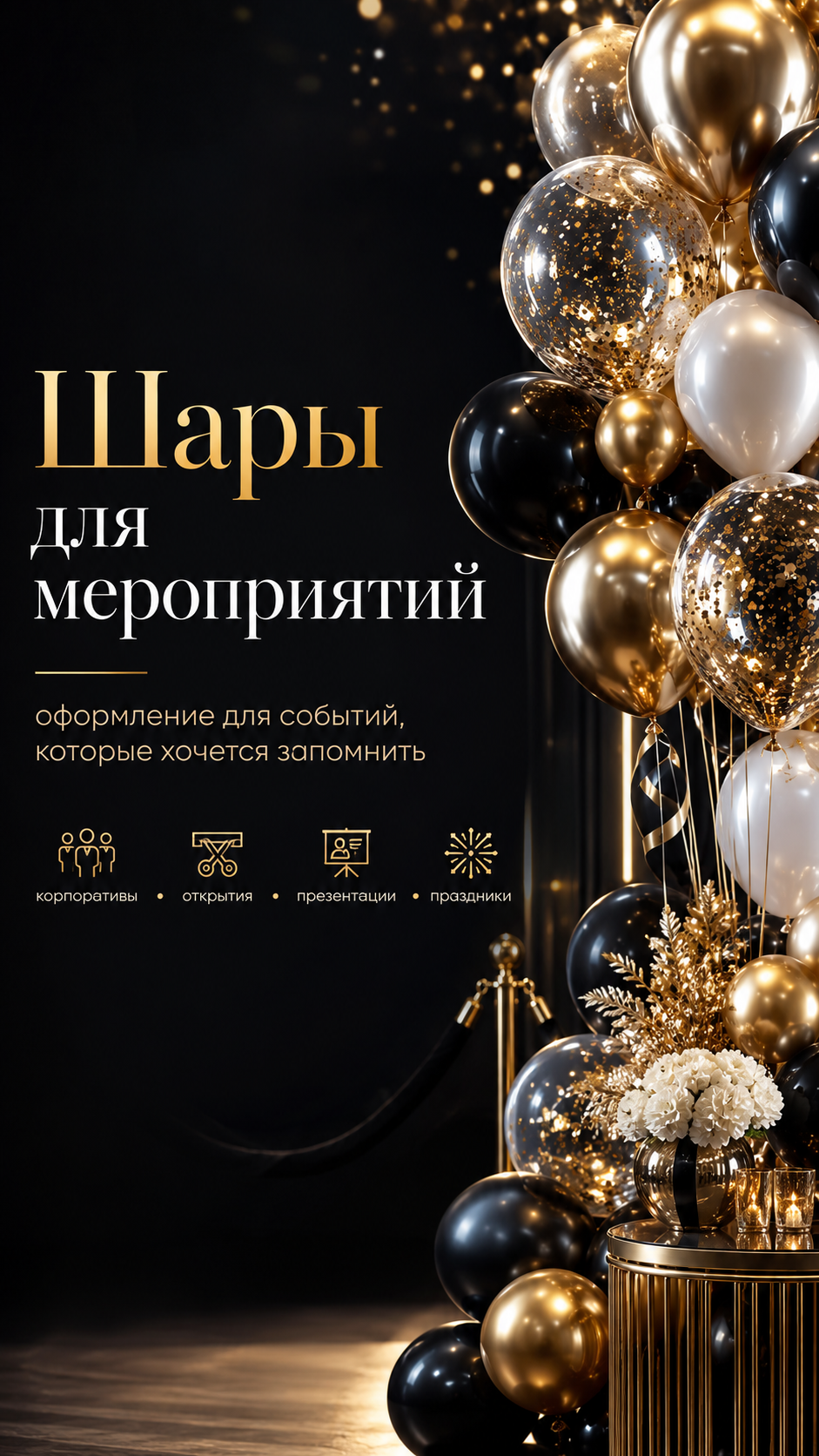 Шары для мероприятий